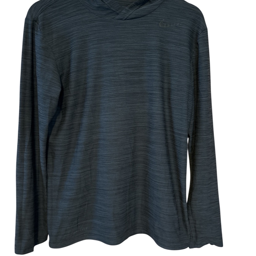 Men's Black Long Sleeve thin hoodie  by Nike. Size small